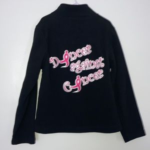 Breast Cancer “Dancer Against Cancer” Kids Fleece Zip Up Sz 7/8